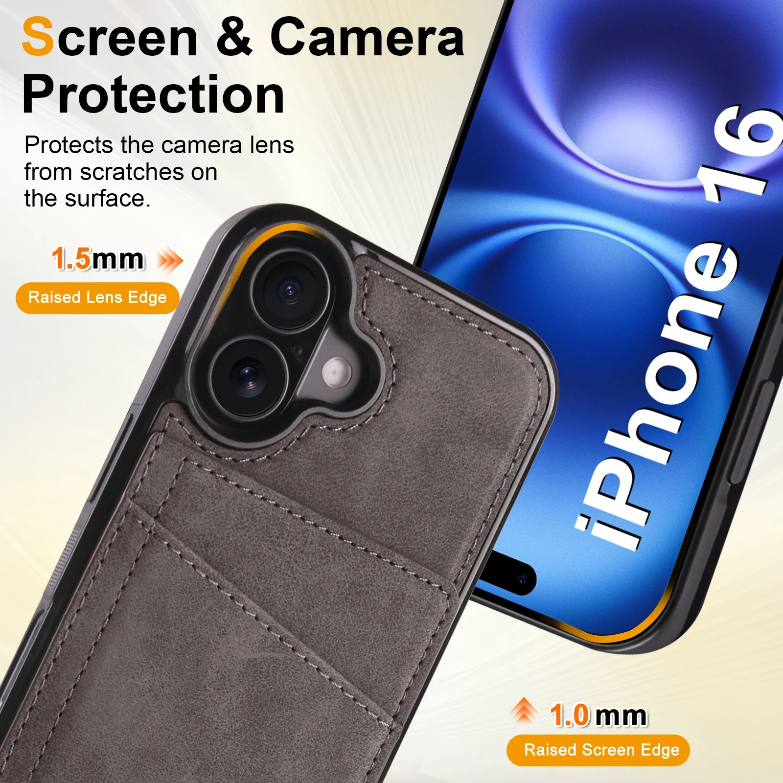 Business Flip Leather Phone Case — Magnetic Wallet Card Holder, Anti-Fingerprint, Anti-Scratch, Dustproof, Non-Slip Full Coverage Cover