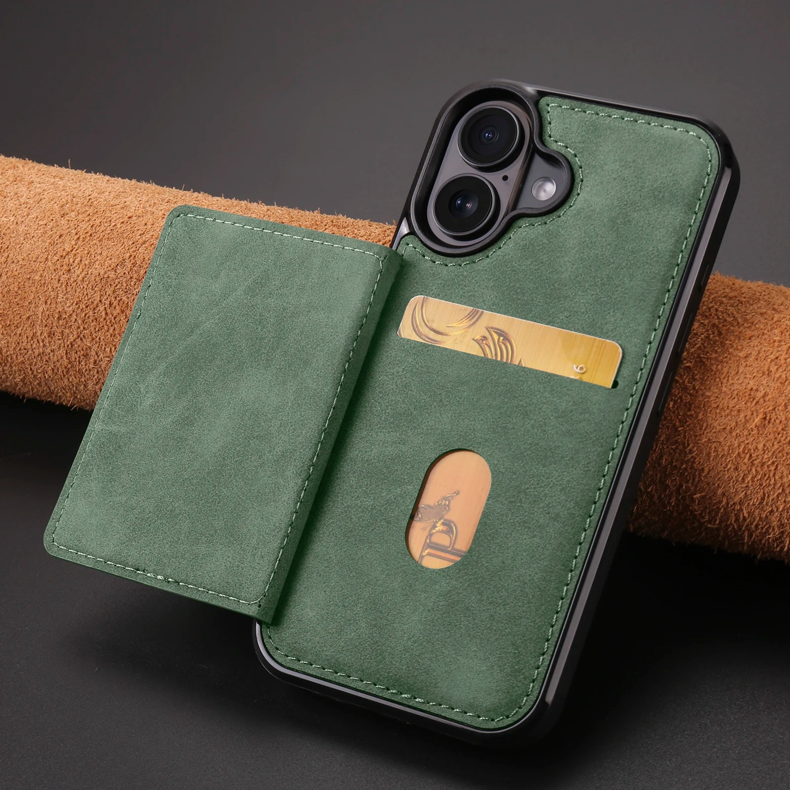 Business Flip Leather Phone Case — Magnetic Wallet Card Holder, Anti-Fingerprint, Anti-Scratch, Dustproof, Non-Slip Full Coverage Cover