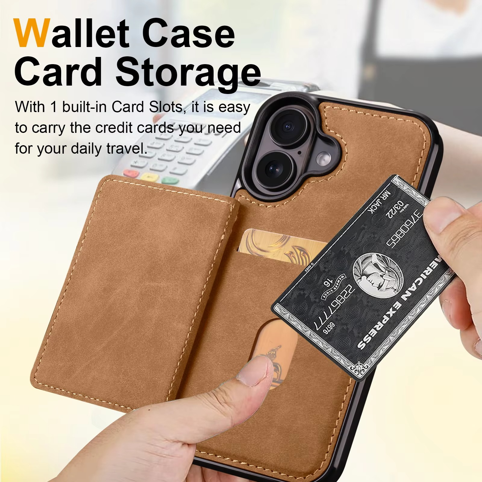 Business Flip Leather Phone Case — Magnetic Wallet Card Holder, Anti-Fingerprint, Anti-Scratch, Dustproof, Non-Slip Full Coverage Cover