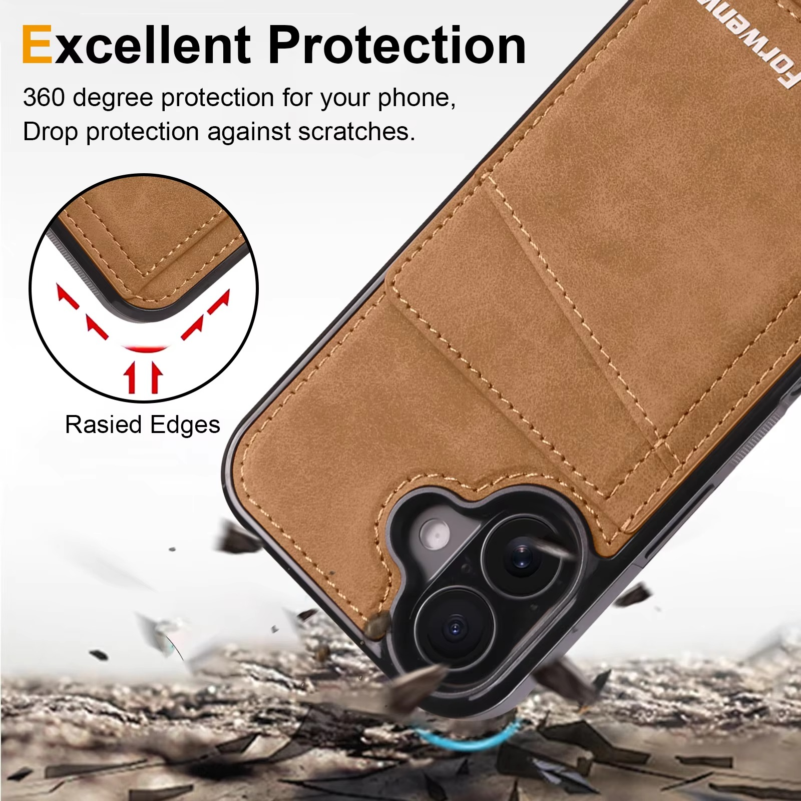 Business Flip Leather Phone Case — Magnetic Wallet Card Holder, Anti-Fingerprint, Anti-Scratch, Dustproof, Non-Slip Full Coverage Cover