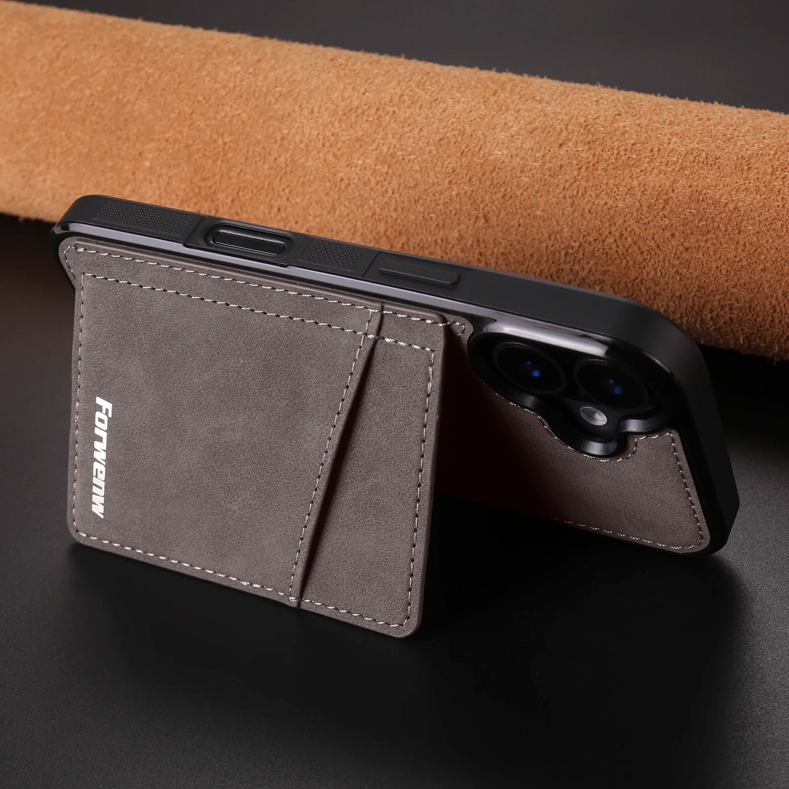 Business Flip Leather Phone Case — Magnetic Wallet Card Holder, Anti-Fingerprint, Anti-Scratch, Dustproof, Non-Slip Full Coverage Cover