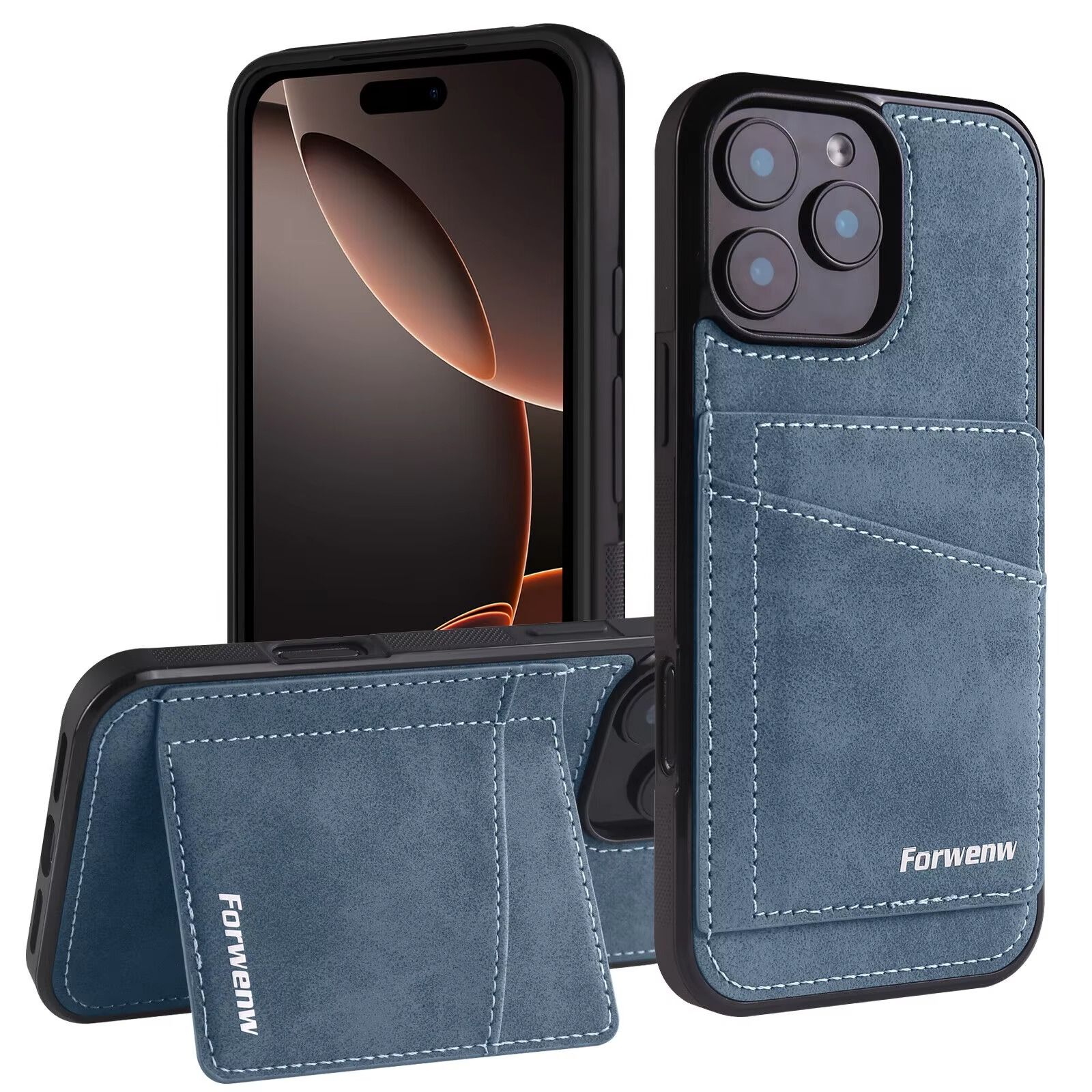 Business Flip Leather Phone Case — Magnetic Wallet Card Holder, Anti-Fingerprint, Anti-Scratch, Dustproof, Non-Slip Full Coverage Cover