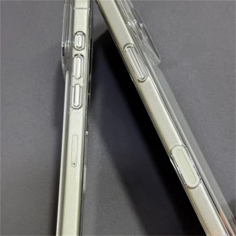 Crystal Transparent Magnetic Phone Case — Shockproof Clear Cover, Anti-Fingerprint, Anti-Scratch, Dustproof, Lightweight Full Protection for Wireless Charging