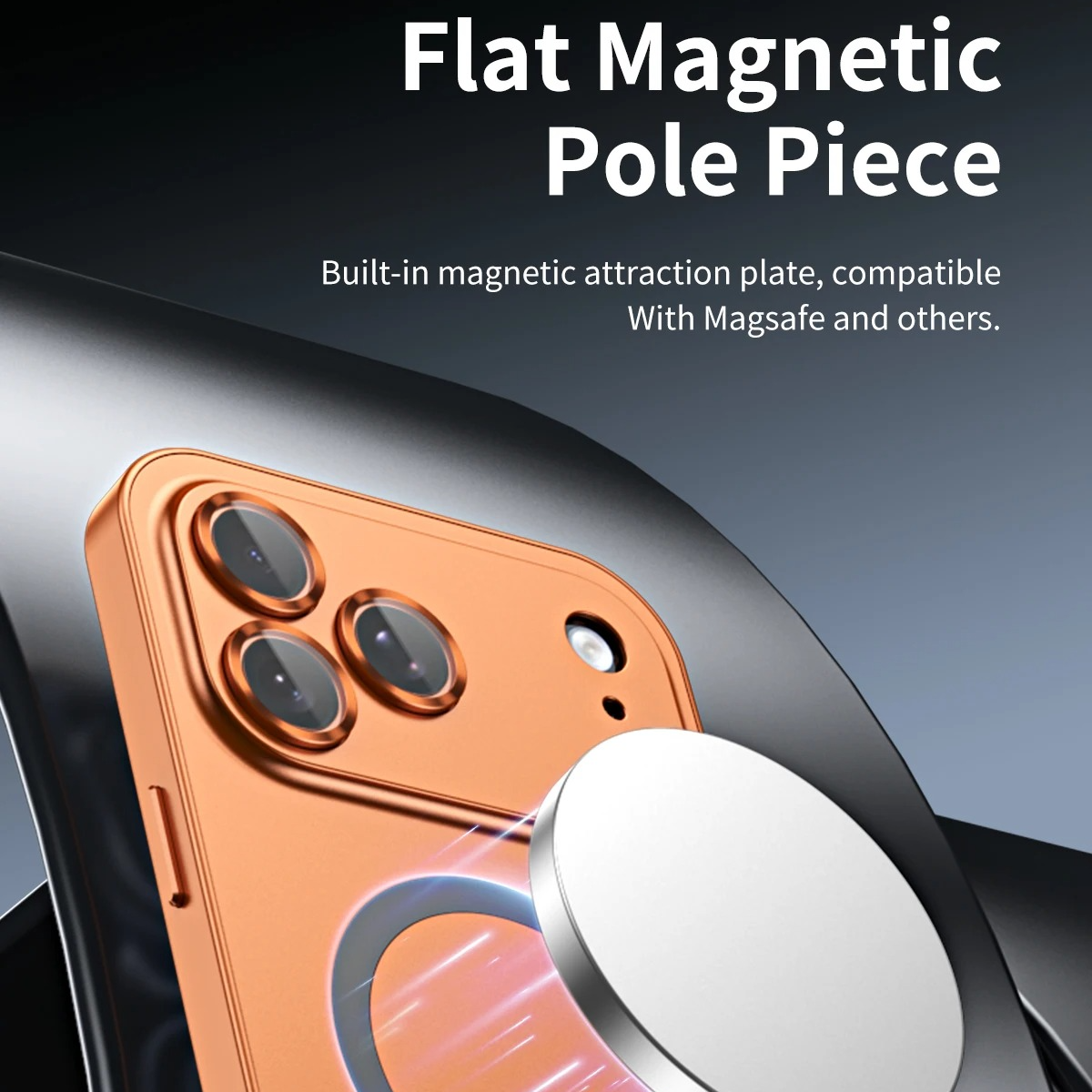 Luxury Aluminum Alloy Magnetic iPhone Case — Magsafe Wireless Charging, Full Coverage Shockproof Cover with Glass Lens, Matte Anti-Glare Finish