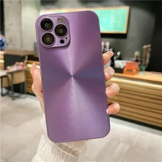 Luxury Aurora Laser iPhone Case — Matte Shockproof Armor Cover, Anti-Fingerprint, Anti-Scratch, Dustproof, Soft Bumper, Reflective Finish