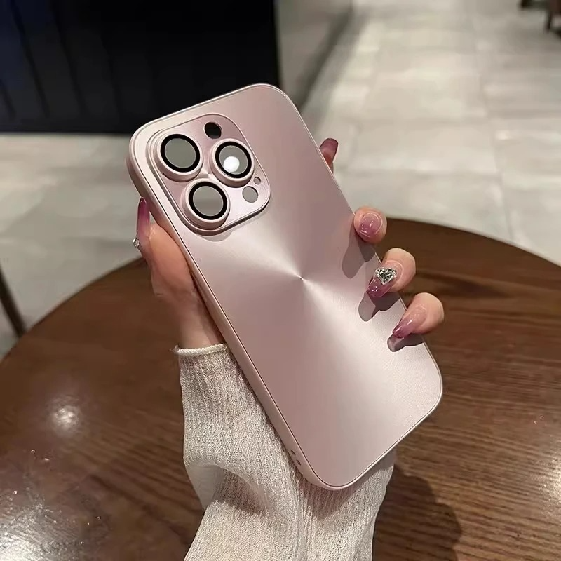 Luxury Aurora Laser iPhone Case — Matte Shockproof Armor Cover, Anti-Fingerprint, Anti-Scratch, Dustproof, Soft Bumper, Reflective Finish