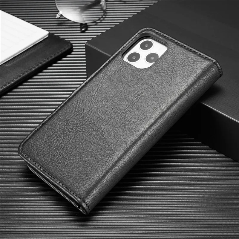 Luxury Detachable Magnetic Leather iPhone Wallet Case — Dual Layer, Shockproof, Anti-Fingerprint, Heavy Duty, Matte Finish, With Card Holder & Holder Slot