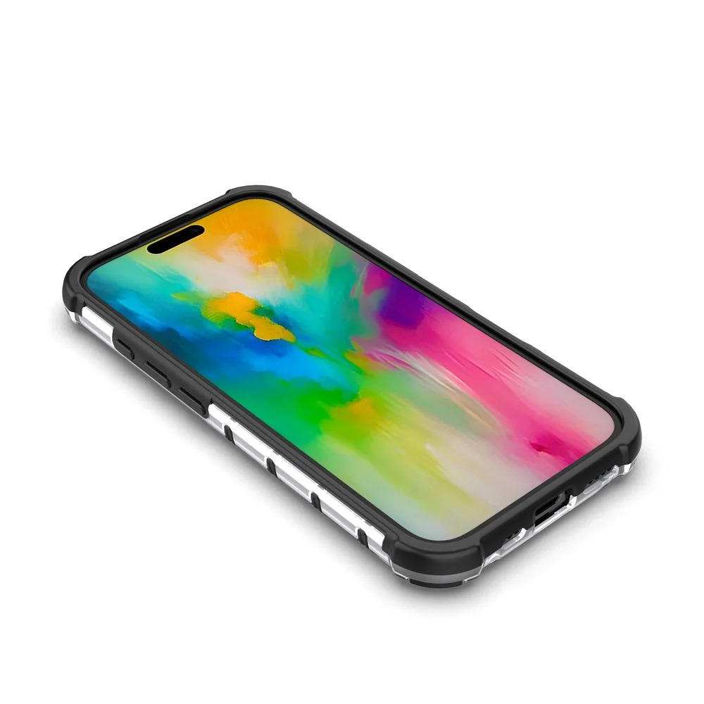 Luxury Honeycomb Armor iPhone Case — Shockproof Military Hybrid Bumper Cover, Anti-Fingerprint, Dustproof, Matte Finish, Hard PC Protection
