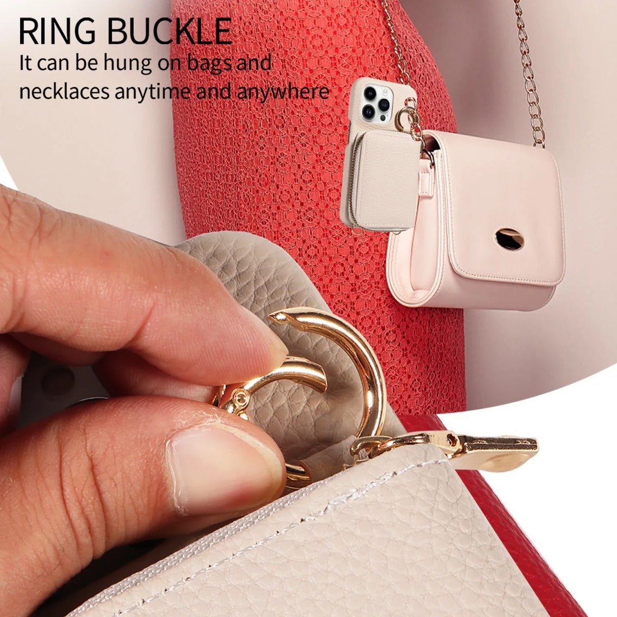 Luxury Leather Wallet iPhone Case — PU Leather Cover with Card Slots, Lanyard Strap, Shockproof Anti-Scratch Design, Lightweight and Dustproof