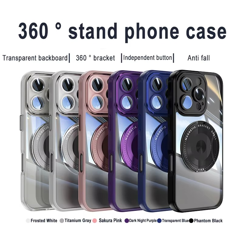 Premium Clear MagSafe iPhone Case — Neon Bumper Shockproof Armor, Wireless Charging Compatible, Anti-Scratch Transparent Protective Cover