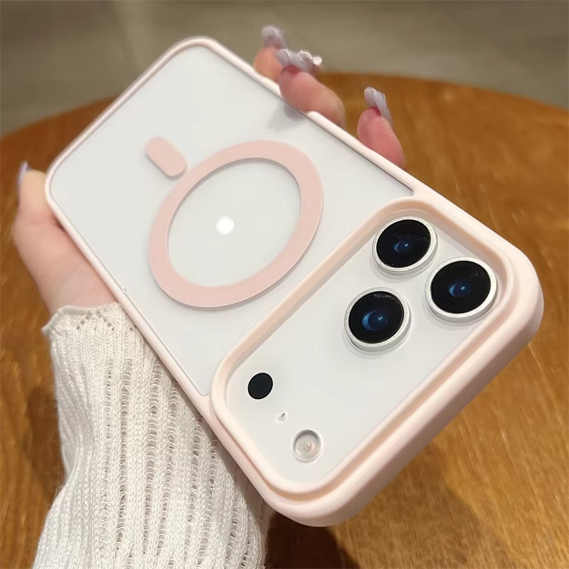 Luxury Magnetic Magsafe Wireless Charging iPhone Case — Transparent Hard Back, Shockproof, Anti-Fingerprint, Slim Protective Cover