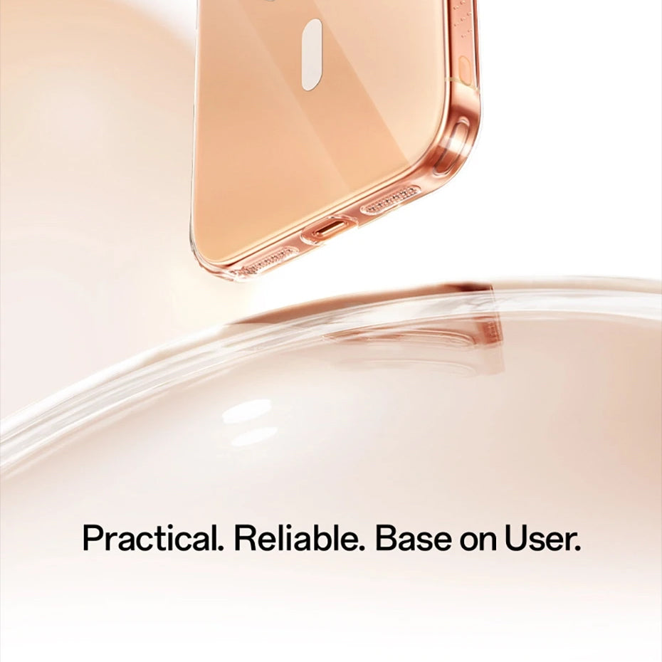 Luxury Magnetic Magsafe iPhone Case — Clear PC & TPU Wireless Charging Cover, Shockproof, Anti-Fingerprint, Half-Wrapped Protection