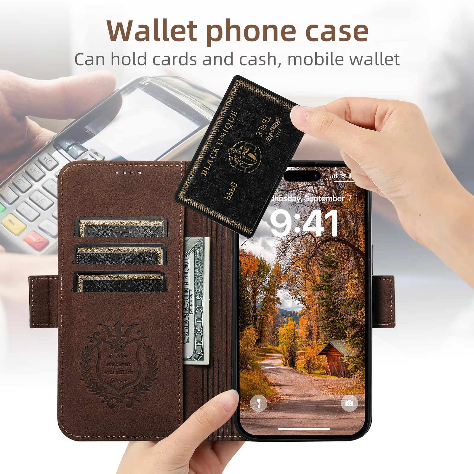 Luxury Magnetic Wallet Flip iPhone Case — Shockproof Retro Leather Book Cover with Card Slots, Phone Holder Stand, Anti-Fingerprint Design