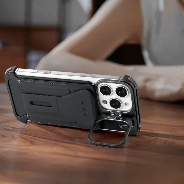 Luxury Magnetic Wallet iPhone Case — Card Holder with Stand, Wireless-Charging Compatible Genuine Leather Bumper Protective Cover