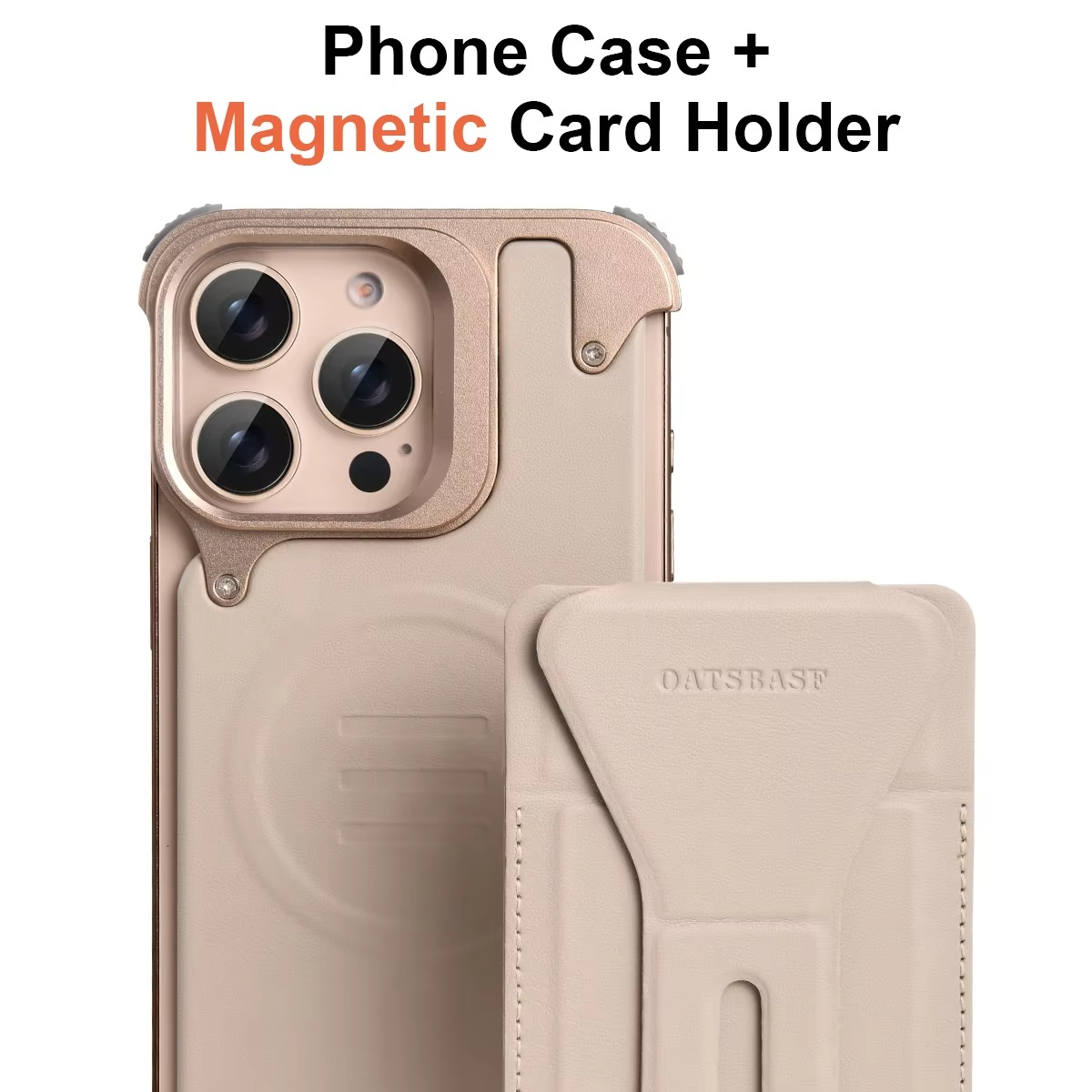 Luxury Magnetic Wallet iPhone Case — Card Holder with Stand, Wireless-Charging Compatible Genuine Leather Bumper Protective Cover