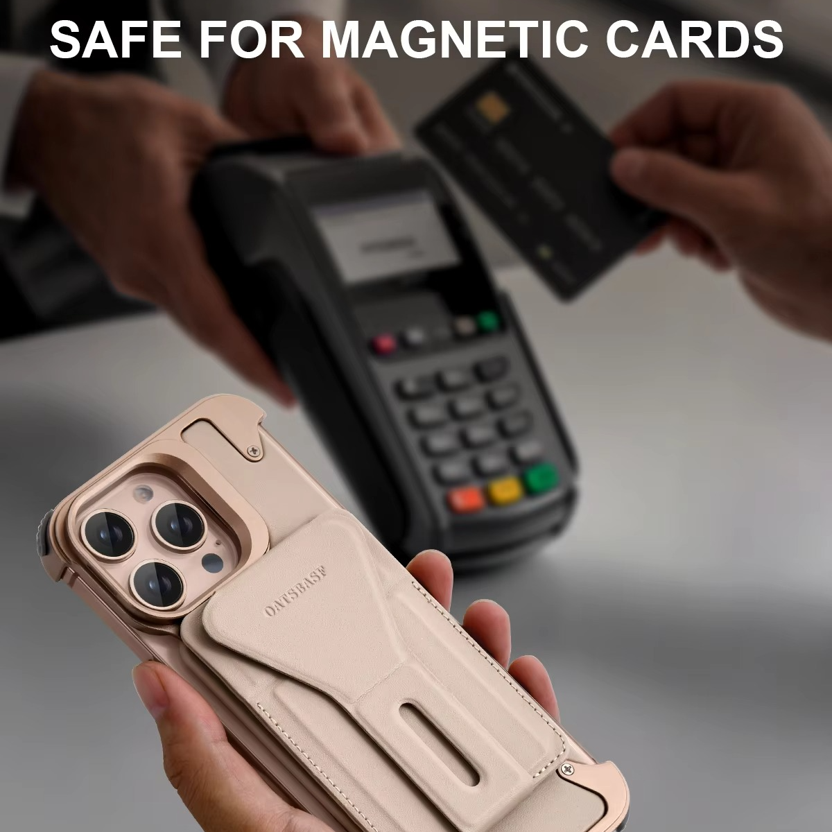 Luxury Magnetic Wallet iPhone Case — Card Holder with Stand, Wireless-Charging Compatible Genuine Leather Bumper Protective Cover