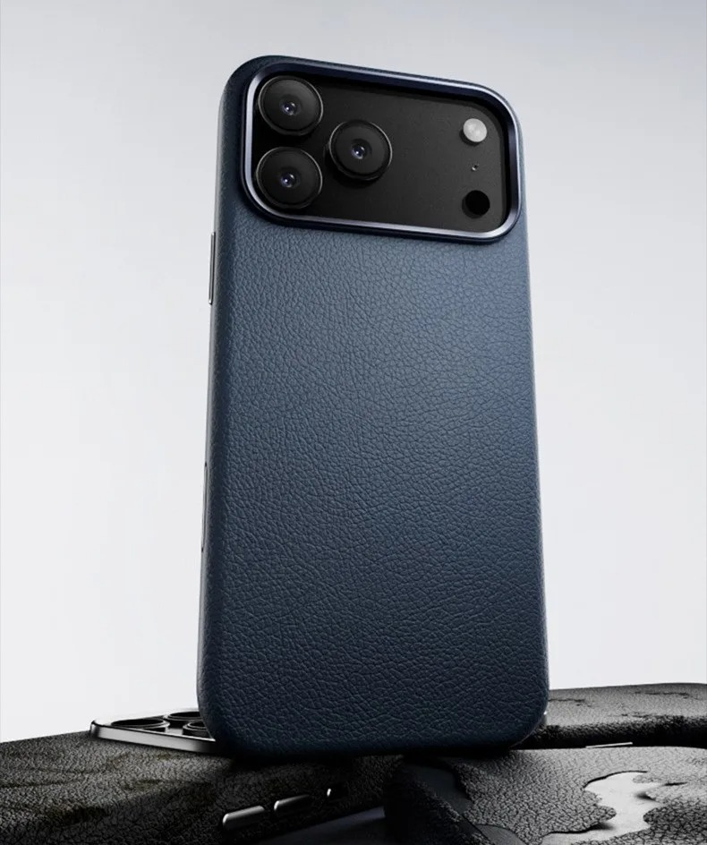 Luxury Magnetic iPhone Case — Wireless Charging Leather Cover with Metal Camera Protection, Shockproof Anti-Fingerprint Full Coverage Design