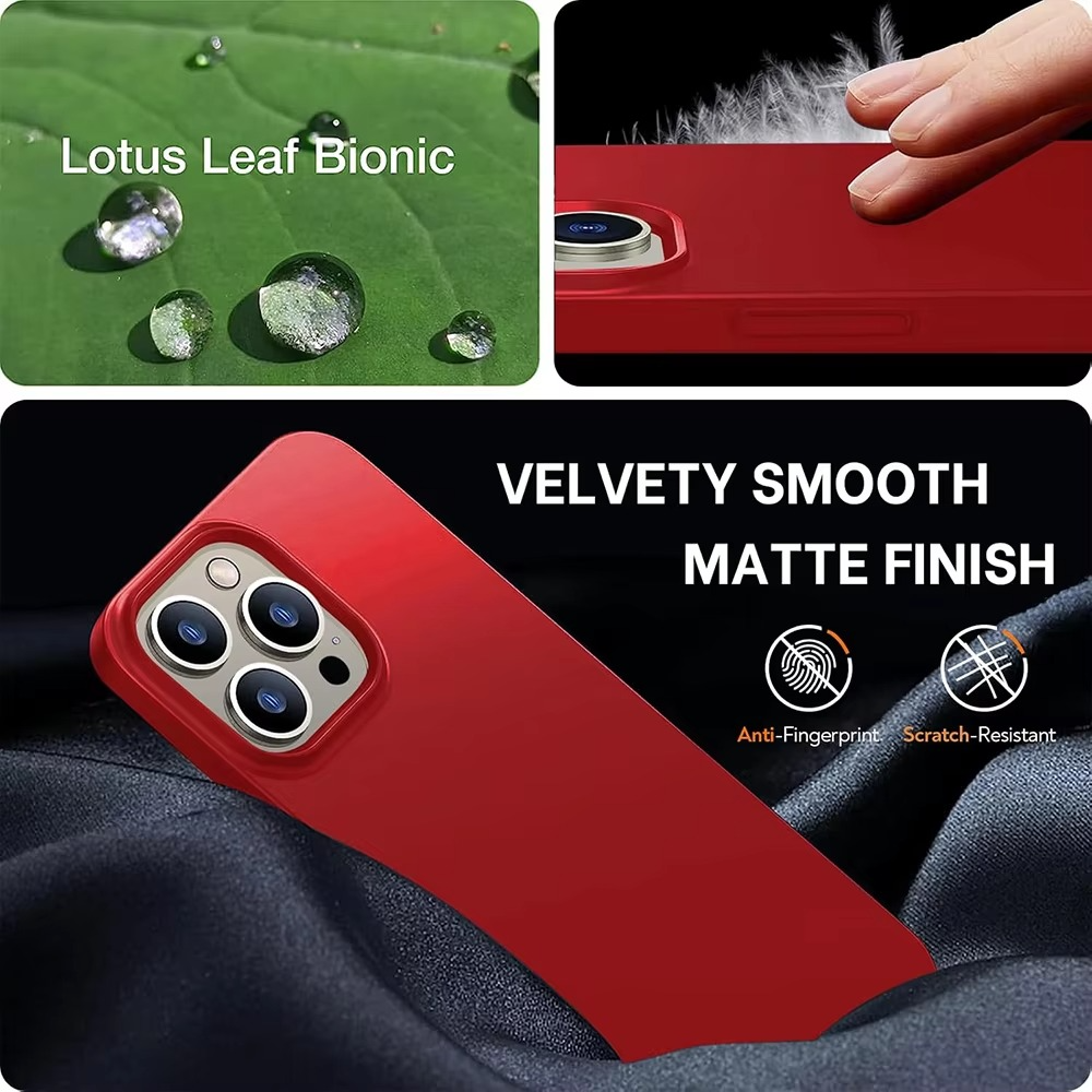 Luxury Matte Hard PC iPhone Case — Shockproof Slim Full Coverage, Anti-Fingerprint, Anti-Scratch, Dustproof, Lightweight Ultra-Thin Back Cover