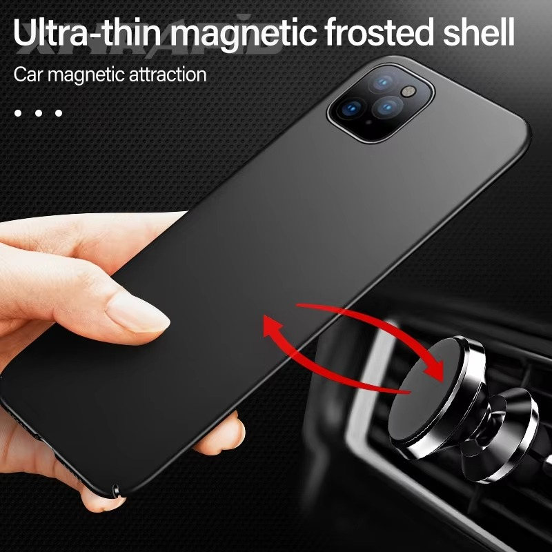 Luxury Matte Hard PC iPhone Case — Shockproof Slim Full Coverage, Anti-Fingerprint, Anti-Scratch, Dustproof, Lightweight Ultra-Thin Back Cover