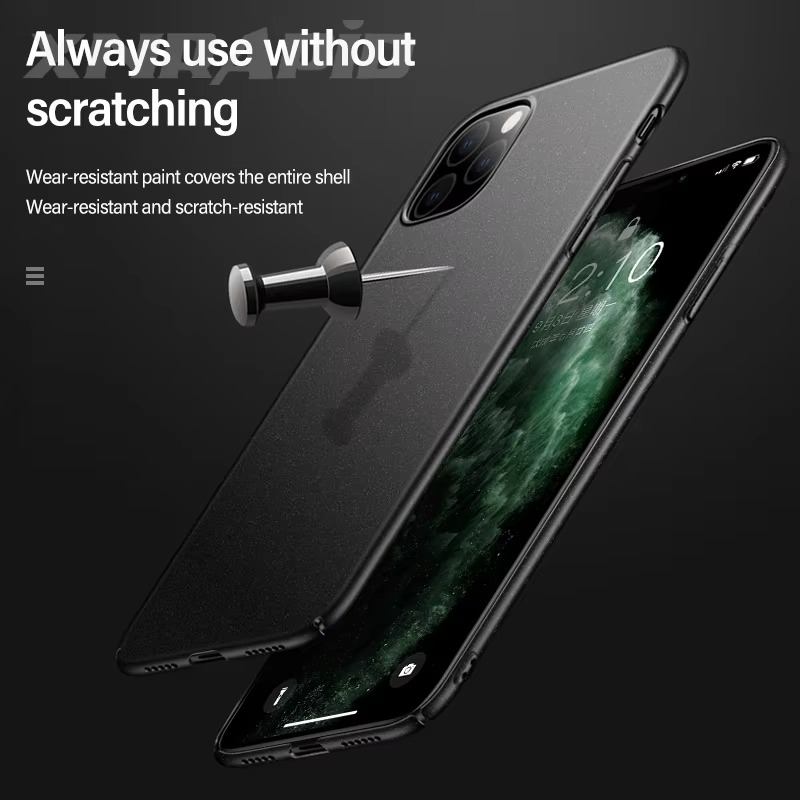 Luxury Matte Hard PC iPhone Case — Shockproof Slim Full Coverage, Anti-Fingerprint, Anti-Scratch, Dustproof, Lightweight Ultra-Thin Back Cover