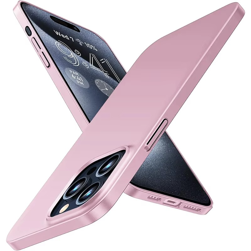 Luxury Matte Hard PC iPhone Case — Shockproof Slim Full Coverage, Anti-Fingerprint, Anti-Scratch, Dustproof, Lightweight Ultra-Thin Back Cover