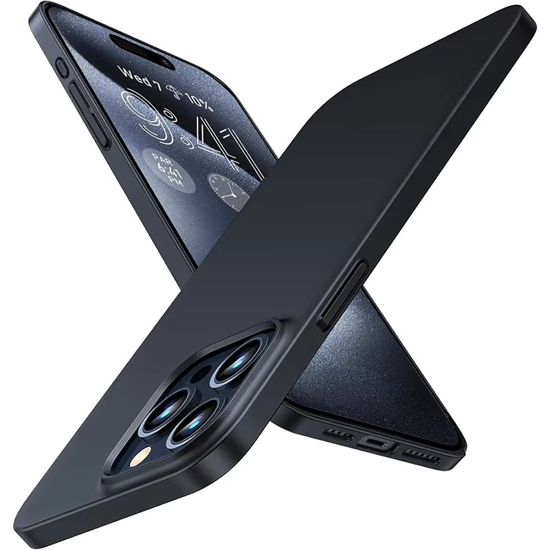 Luxury Matte Hard PC iPhone Case — Shockproof Slim Full Coverage, Anti-Fingerprint, Anti-Scratch, Dustproof, Lightweight Ultra-Thin Back Cover