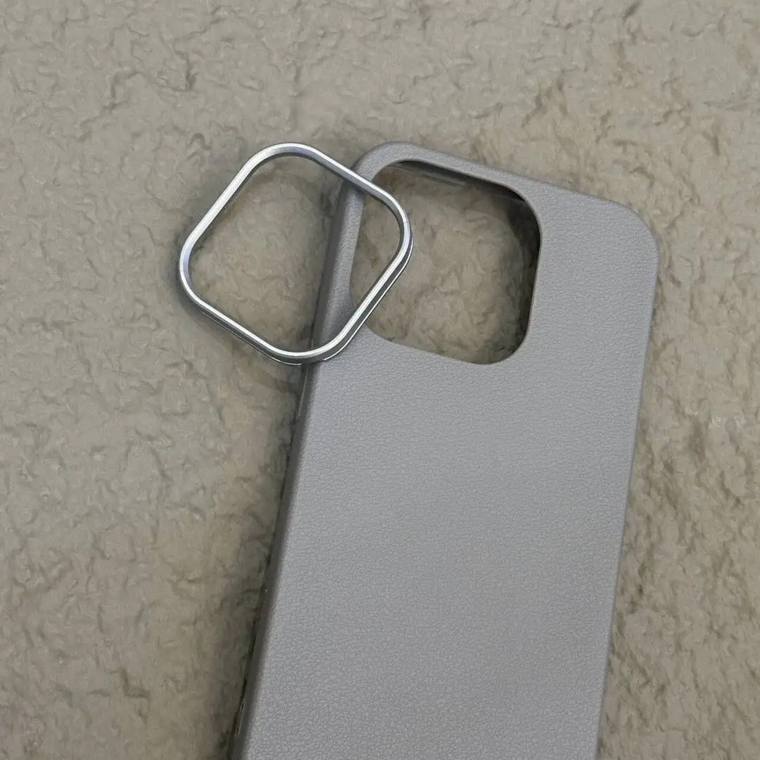 Luxury Matte Litchi Texture iPhone Case — Soft TPU Shockproof Half-Wrapped Cover with Anti-Scratch, Non-Slip, Lightweight Protection