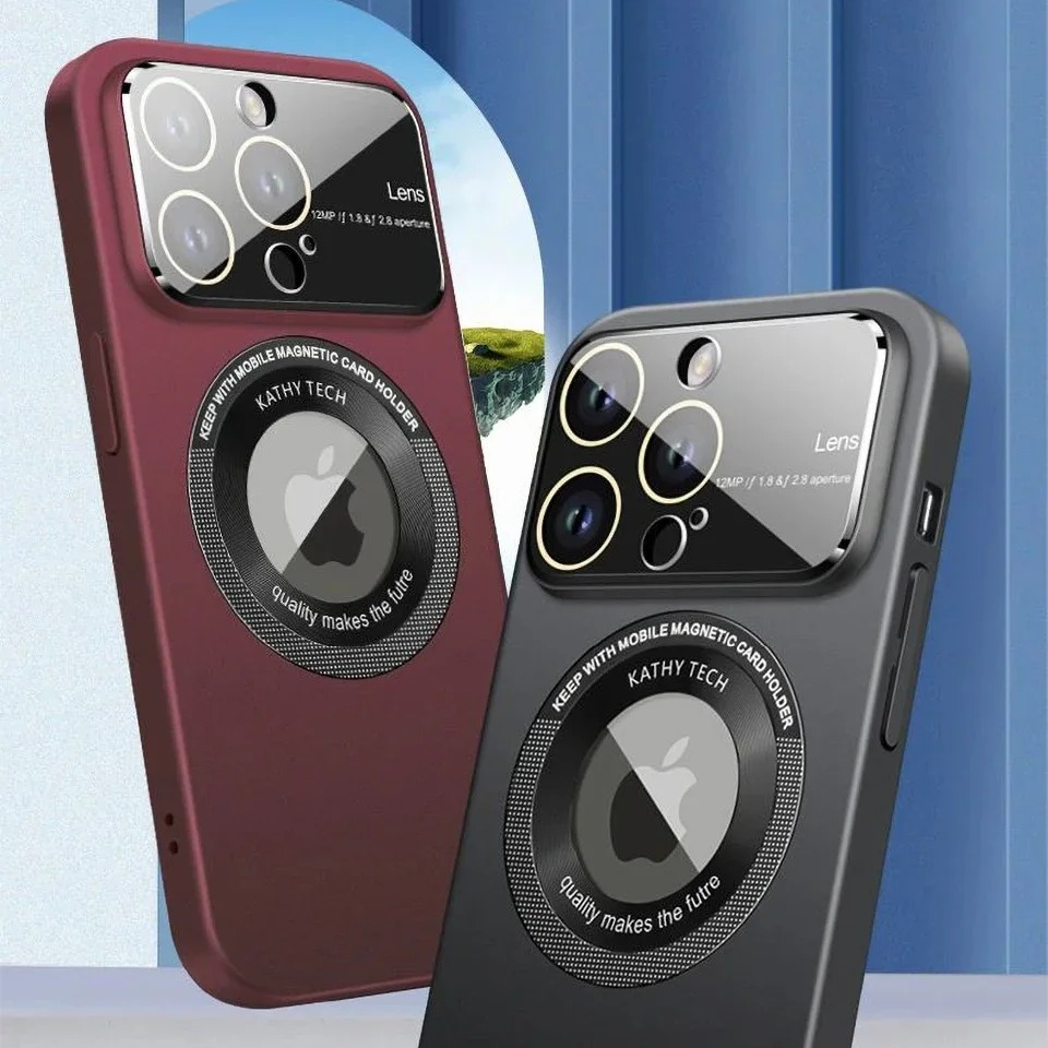 Luxury Matte Magnetic iPhone Case — Magsafe Wireless Charging, Lens Protection, Shockproof, Anti-Fingerprint, Anti-Scratch, Dustproof Full Coverage Cover