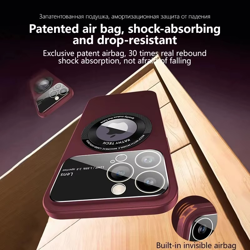 Luxury Matte Magnetic iPhone Case — Magsafe Wireless Charging, Lens Protection, Shockproof, Anti-Fingerprint, Anti-Scratch, Dustproof Full Coverage Cover