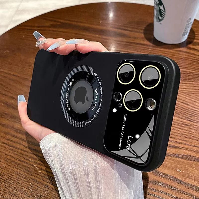 Luxury Matte Magnetic iPhone Case — Magsafe Wireless Charging, Lens Protection, Shockproof, Anti-Fingerprint, Anti-Scratch, Dustproof Full Coverage Cover