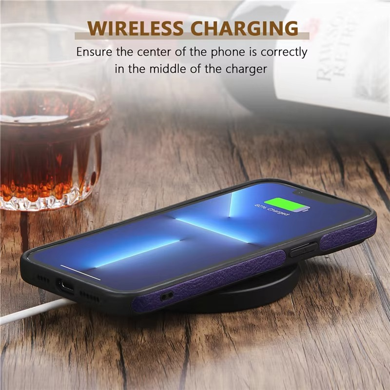 Luxury PU Leather iPhone Case — Shockproof Full Coverage Soft Business Back Cover with Anti-Fingerprint, Anti-Scratch, Dustproof, Non-Slip Design