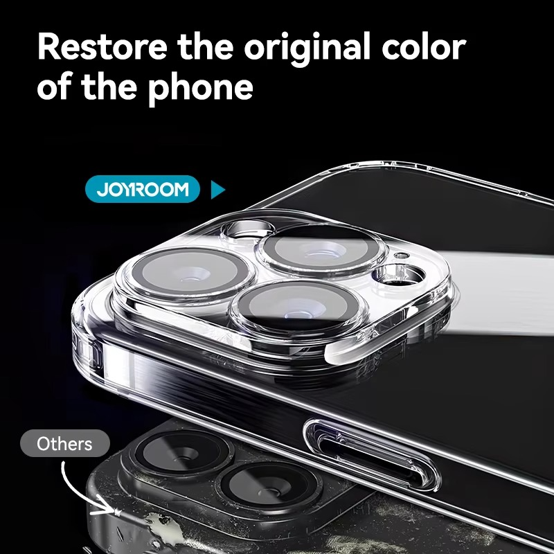 Luxury Plating TPU iPhone Case — High-Quality Soft Half-Wrapped Cover with Clear Lens Protection, Shockproof, Anti-Fingerprint, Transparent Design