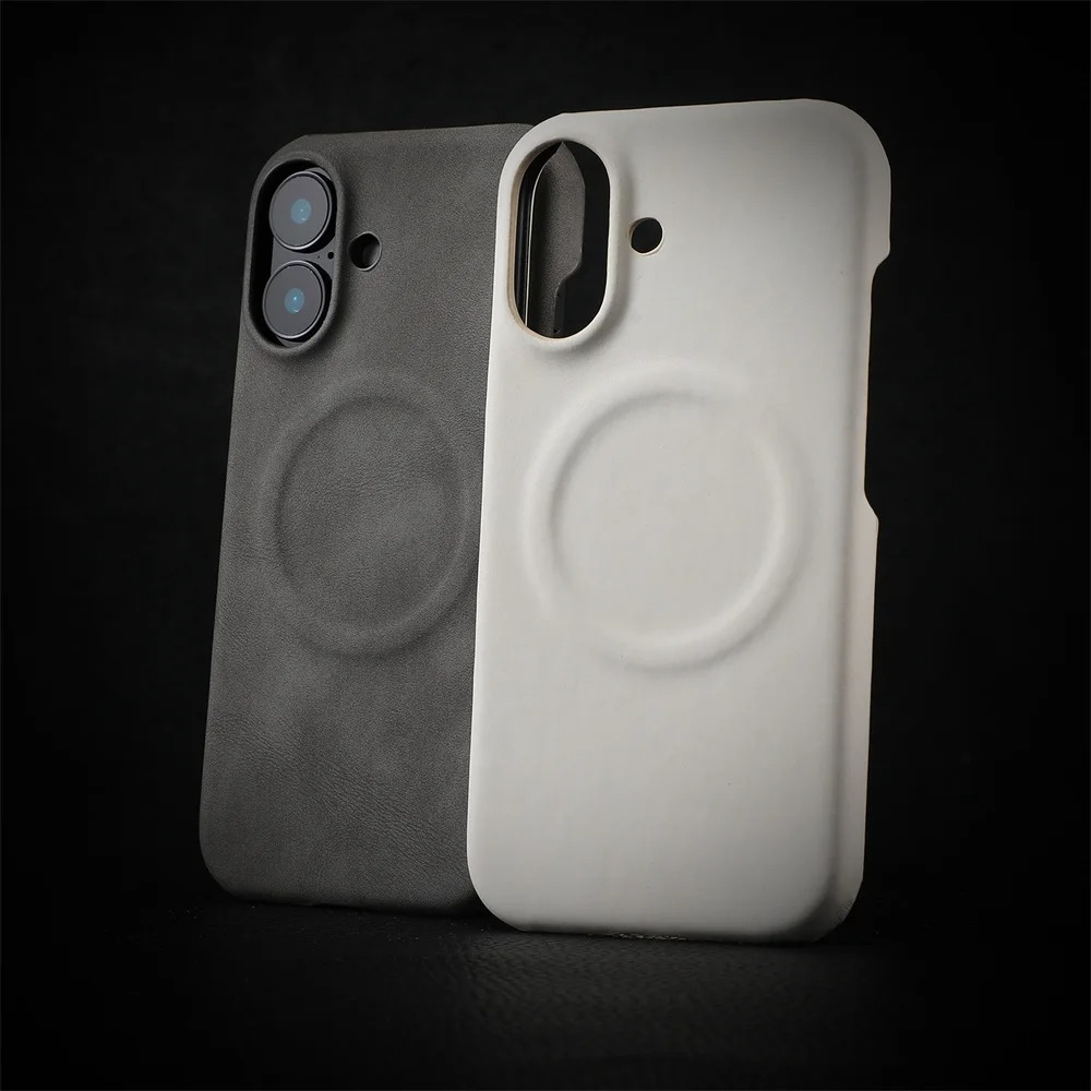 Luxury Sheepskin MagSafe iPhone Case — 3D Slim Protective Cover, Anti-Fingerprint, Anti-Scratch, Dustproof, Matte Finish, Lightweight Full Coverage