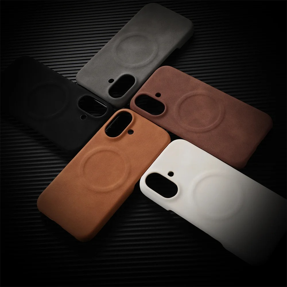 Luxury Sheepskin MagSafe iPhone Case — 3D Slim Protective Cover, Anti-Fingerprint, Anti-Scratch, Dustproof, Matte Finish, Lightweight Full Coverage