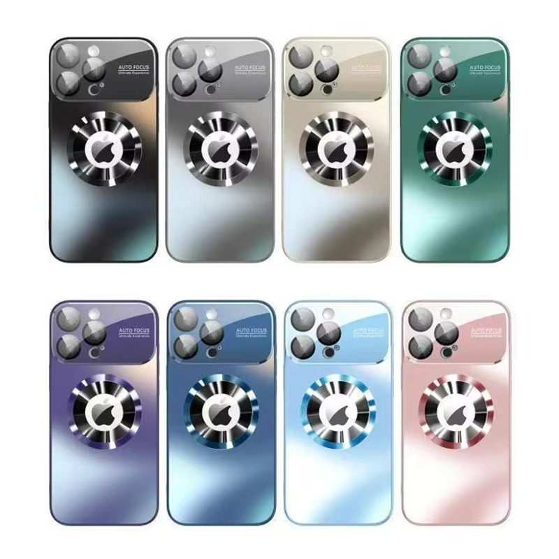 Luxury Titanium Metallic Matte iPhone Case — Magnetic Magsafe Compatible, Lens Protection, Anti-Fingerprint, Anti-Scratch, Dustproof, Lightweight Cover