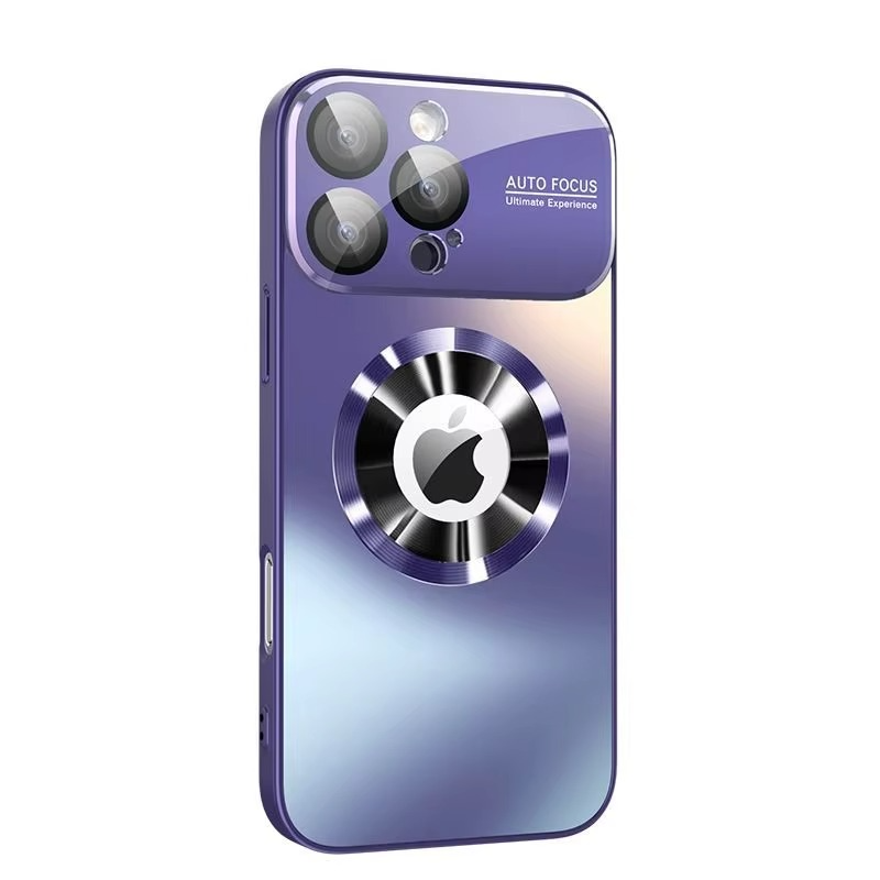 Luxury Titanium Metallic Matte iPhone Case — Magnetic Magsafe Compatible, Lens Protection, Anti-Fingerprint, Anti-Scratch, Dustproof, Lightweight Cover