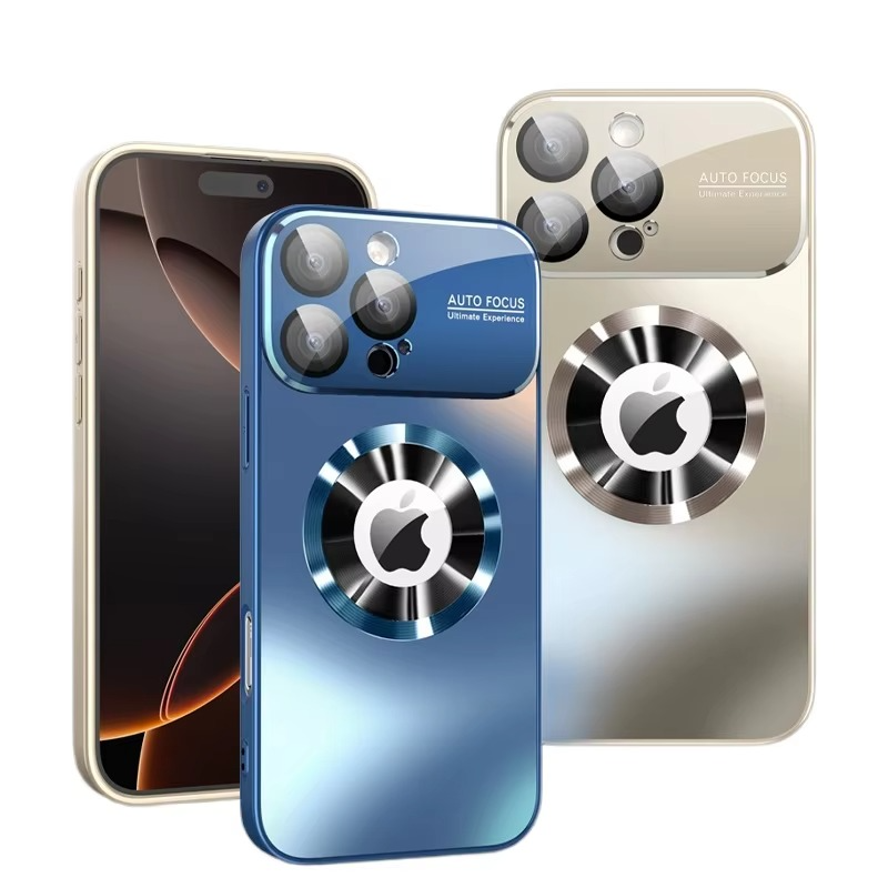 Luxury Titanium Metallic Matte iPhone Case — Magnetic Magsafe Compatible, Lens Protection, Anti-Fingerprint, Anti-Scratch, Dustproof, Lightweight Cover