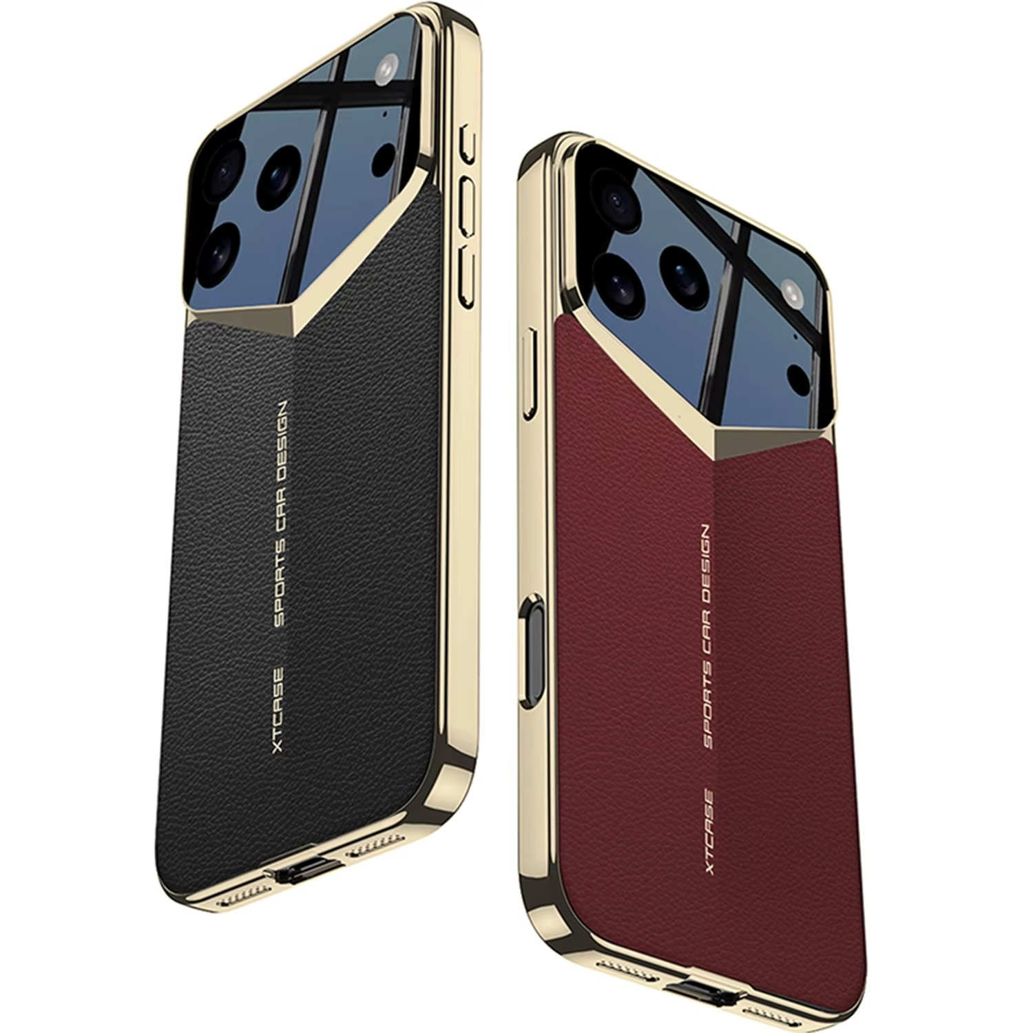 Luxury Ultra-Thin Leather iPhone Case — Raised Camera Lens Protection, Shock-Resistant Slim Cover with Anti-Fingerprint Finish