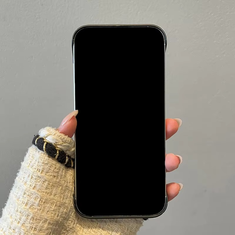 Luxury iPhone Case Frameless Leather Texture Matte Cover — Slim Business Style Design, Shockproof Full Coverage Shell, Anti-Fingerprint Scratch-Resistant Finish