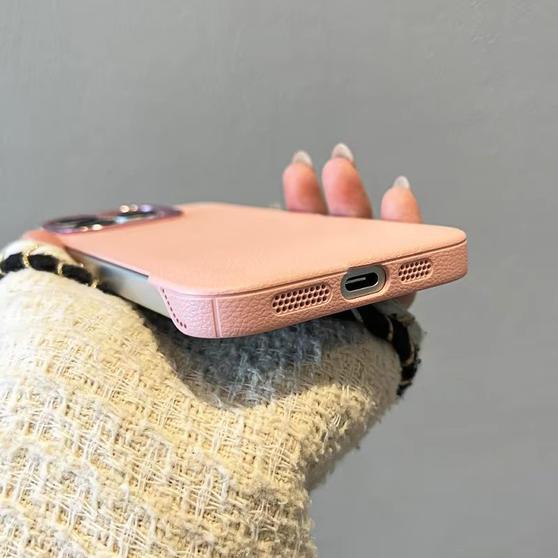 Luxury iPhone Case Frameless Leather Texture Matte Cover — Slim Business Style Design, Shockproof Full Coverage Shell, Anti-Fingerprint Scratch-Resistant Finish