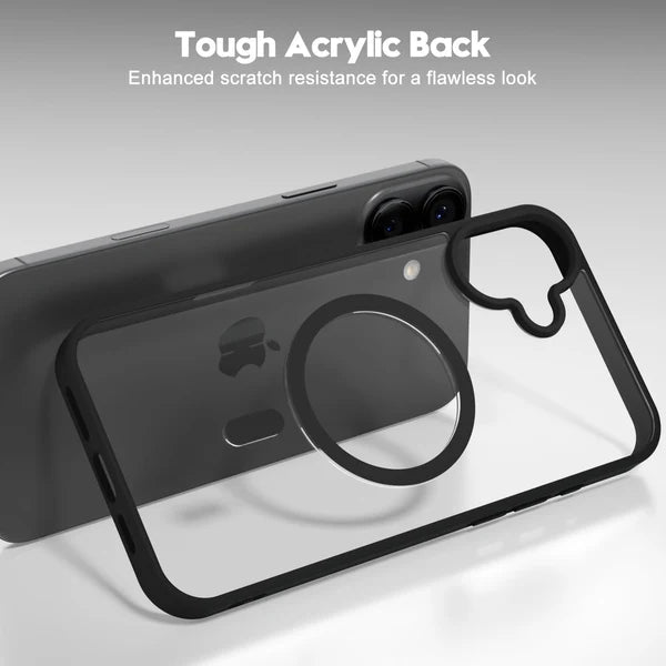 Luxury iPhone Case MagSafe Compatible Matte Translucent Armor Cover — Magnetic Shockproof Dual Layer Design, Wireless Charging, Anti-Fingerprint Scratch-Resistant Finish