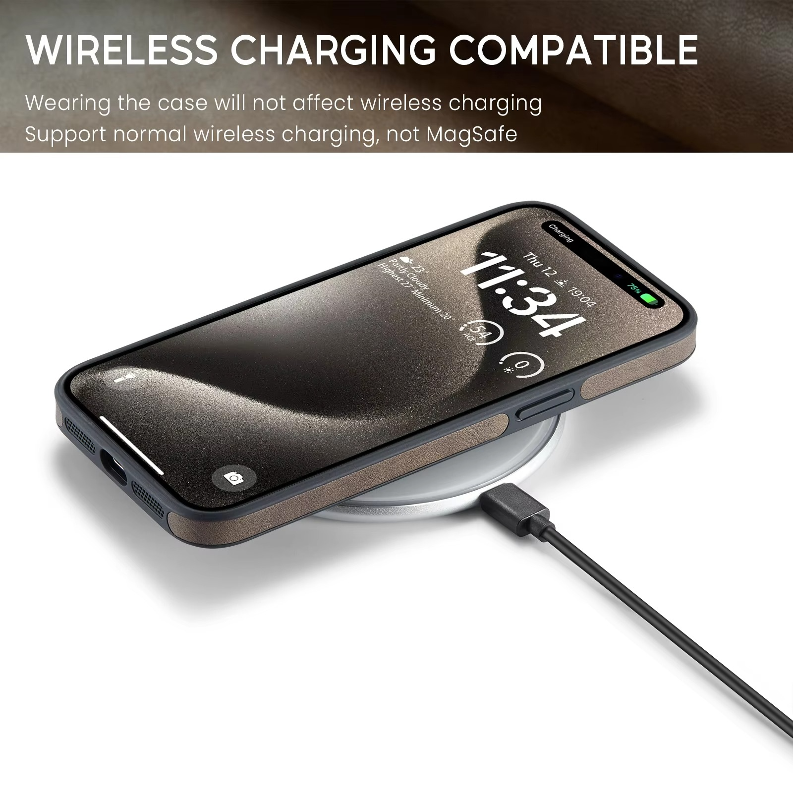 Luxury iPhone Case MagSafe Compatible — Leather Magnetic Camera Protection, Shockproof Anti-Fingerprint, Anti-Scratch, Soft Bumper Cover