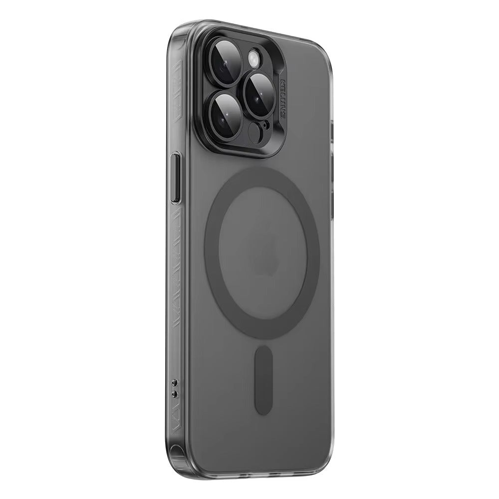 Luxury iPhone Case MagSafe Compatible — Matte Magnetic Wireless Charging, Shockproof Full Coverage with Lens Protection, Transparent Cover