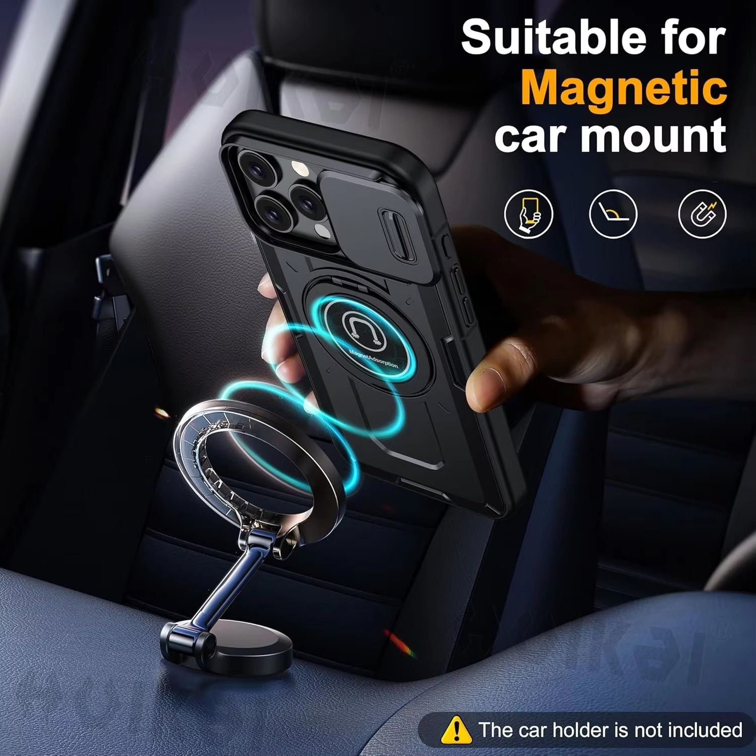 Luxury iPhone Case Plating Leather Back Cover — Full Lens Protection, Shockproof Anti-Fingerprint Scratch-Resistant Slim Design