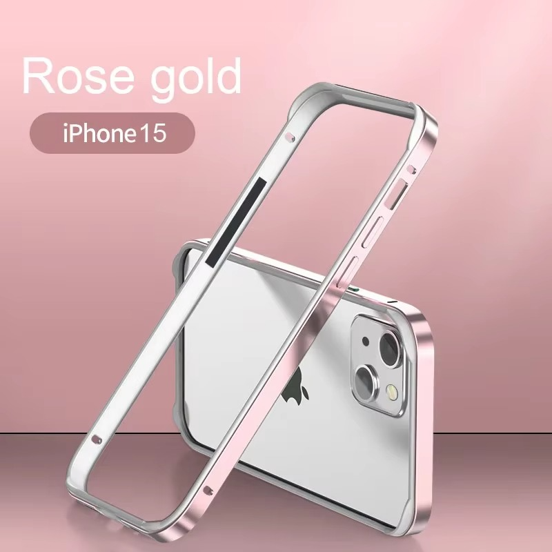 Luxury iPhone Case Ultra-Thin Aluminum Alloy Frame — Lightweight Bumper Protective Cover, Shockproof Hard Metal Shell