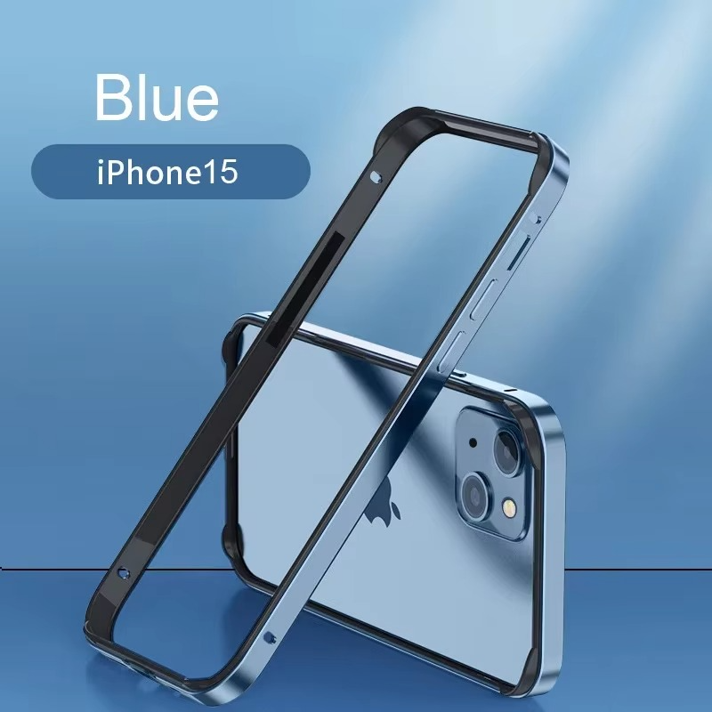 Luxury iPhone Case Ultra-Thin Aluminum Alloy Frame — Lightweight Bumper Protective Cover, Shockproof Hard Metal Shell