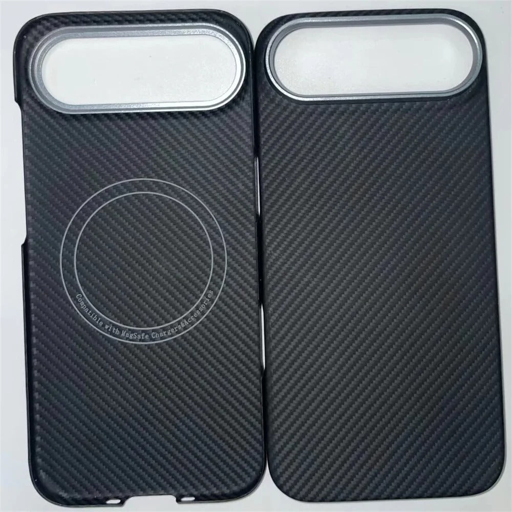Luxury iPhone Case — Slim Aramid Fiber MagSafe Cover with Lightweight Case-Less Touch Feel and Durable Protective Design