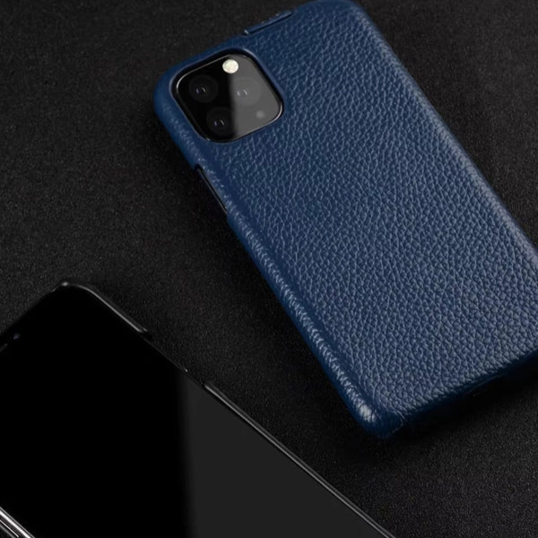 Luxury iPhone Flip Case 100% Genuine Cowhide Leather — Premium Melkco Design, Slim Protective Cover with Textured Finish, Stylish Durable Phone Protection