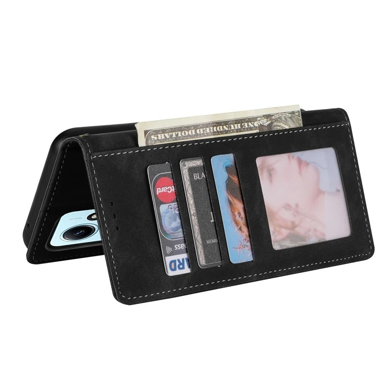 Luxury iPhone Flip Glitter Wallet Case — Bling Leather Book-Style Cover with Card Holder, Dual Layer Protection, Sparkling Design, Shockproof and Dustproof