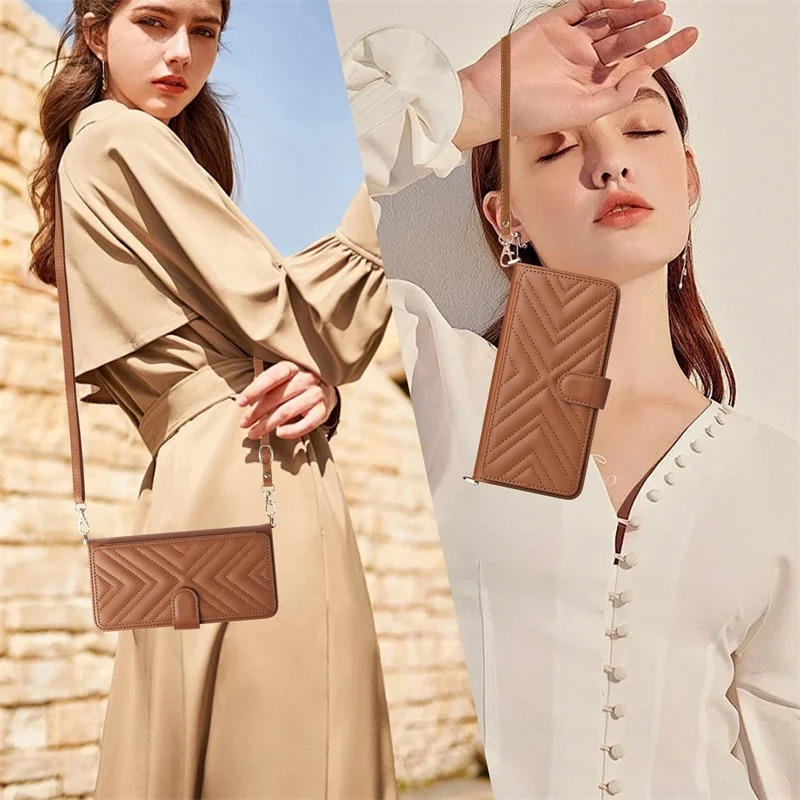 Luxury iPhone Flip Wallet Case — Leather Cover with Card Holder, Shockproof Protective Design, Stylish Full Body Phone Case with Added Functionality